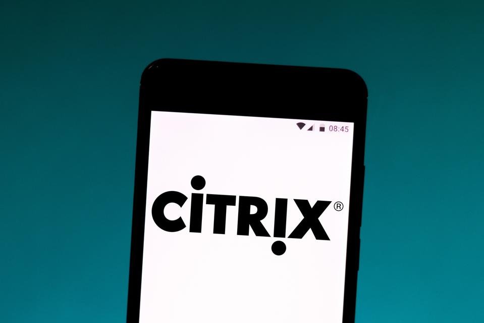 In this photo illustration a Citrix Systems logo seen...