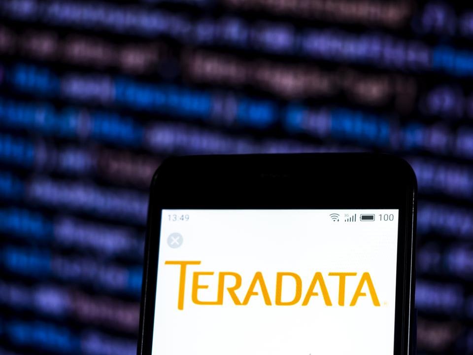 Teradata Corporation  logo seen displayed on smart phone