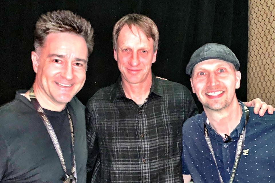 Brian Scudamore with Tony Hawk